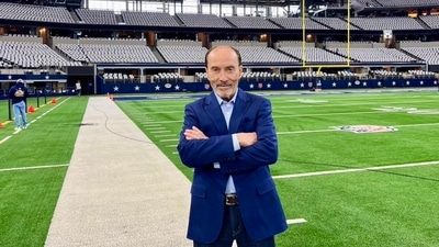 Following the NFL's announcement of Bad Bunny headlining the 2026 Super Bowl, Mike Johnson criticized the decision, suggesting Lee Greenwood as a better fit. Greenwood expressed enthusiasm for the idea. (@TheLeeGreenwood/X) Following the NFL's announcement of Bad Bunny headlining the 2026 Super Bowl, Mike Johnson criticized the decision, suggesting Lee Greenwood as a better fit. Greenwood expressed enthusiasm for the idea. (@TheLeeGreenwood/X)