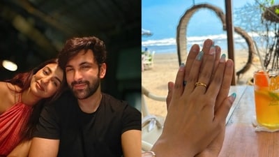 Kavita Banerjee and Nandish Sandhu shared happy pictures while announcing their engagement. Kavita Banerjee and Nandish Sandhu shared happy pictures while announcing their engagement.