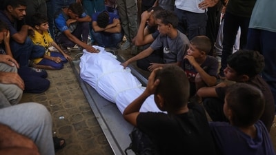 Several Palestinians have also been killed while trying to collect food another essential aid from GHF distruburtion centres in the strip. (AFP) Several Palestinians have also been killed while trying to collect food another essential aid from GHF distruburtion centres in the strip. (AFP)