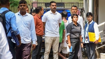 The special investigation team (SIT) of Assam police on Wednesday arrested Garg's close relative Sandipan Garg, who is also an Assam Police Service (APS) officer. (PTI) The special investigation team (SIT) of Assam police on Wednesday arrested Garg's close relative Sandipan Garg, who is also an Assam Police Service (APS) officer. (PTI)