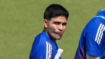 India's captain Shubman Gill during a practice session on the eve of the second test cricket match of the series between India and West Indies (PTI) India's captain Shubman Gill during a practice session on the eve of the second test cricket match of the series between India and West Indies (PTI)