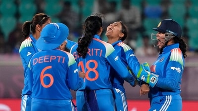 Sneh Rana's spell of 47/2 in 10 overs kept India in the game. (PTI) Sneh Rana's spell of 47/2 in 10 overs kept India in the game. (PTI)