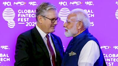 Prime Minister Narendra Modi with his British counterpart Keir Starmer hailed the Comprehensive Economic and Trade Agreement (CETA). (PMO) Prime Minister Narendra Modi with his British counterpart Keir Starmer hailed the Comprehensive Economic and Trade Agreement (CETA). (PMO)