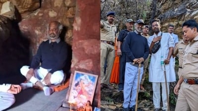 Rajinikanth has headed to the Himalayas for years now during his downtime from shooting for films. Rajinikanth has headed to the Himalayas for years now during his downtime from shooting for films.