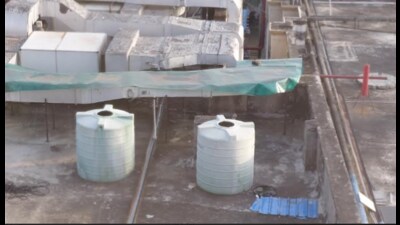The water is being supplied to different wards, ICUs and OT complexes across the hospital block. (HT Photo) The water is being supplied to different wards, ICUs and OT complexes across the hospital block. (HT Photo)