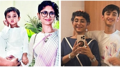 Aamir Khan and Kiran Rao's son, Azad Rao Khan, has grown up taller then her mother. Aamir Khan and Kiran Rao's son, Azad Rao Khan, has grown up taller then her mother.