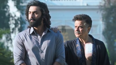 Ranbir Kapoor and Anil Kapoor in Animal Ranbir Kapoor and Anil Kapoor in Animal