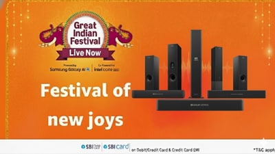 Dolby Atmos soundbar price drop deals as Amazon Great Indian Festival Diwali Sale runs till Diwali. Dolby Atmos soundbar price drop deals as Amazon Great Indian Festival Diwali Sale runs till Diwali.