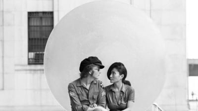 John Lennon and Yoko Ono. John Lennon and Yoko Ono.