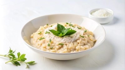 Risotto is a creamy dish to dig into this weekend. (Picture credit: Freepik) Risotto is a creamy dish to dig into this weekend. (Picture credit: Freepik)
