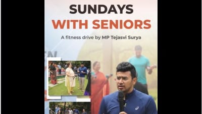 The programme aims to introduce structured strength training, physiotherapy, and nutrition sessions tailored specifically for older adults. (X/TejasviSurya)