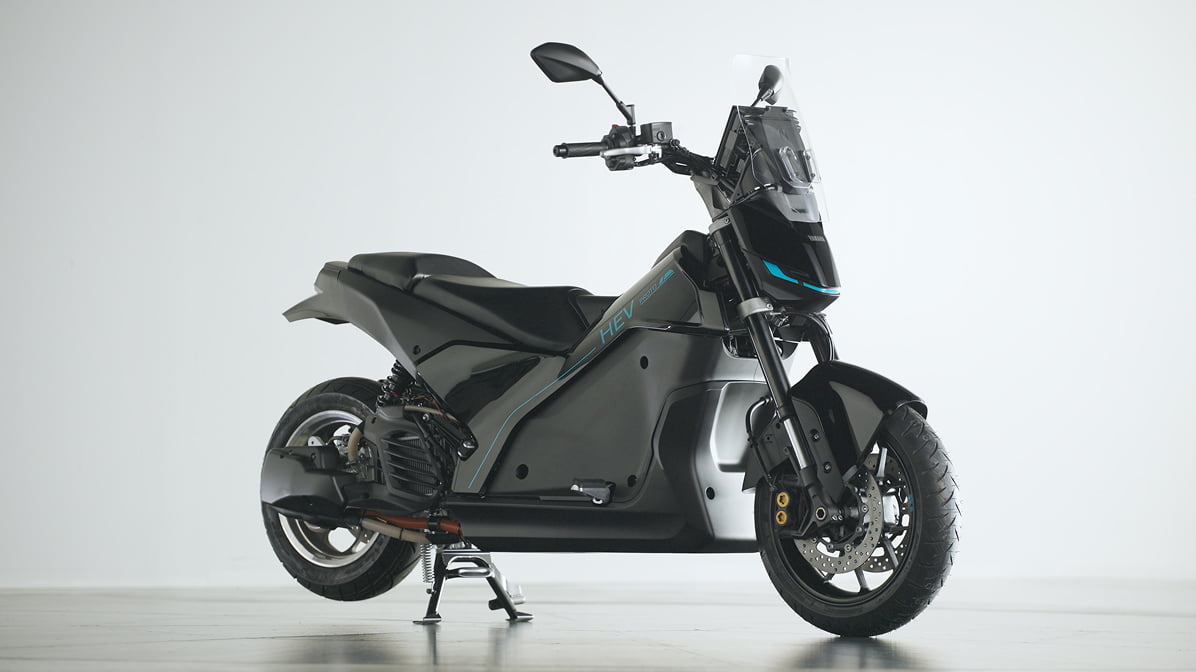 Yamaha Proto HEV uses a series-parallel hybrid that enhances fuel efficiency. Yamaha Proto HEV uses a series-parallel hybrid that enhances fuel efficiency.