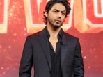 Aryan Khan during the preview launch of his upcoming directorial debut on Netflix, The Ba***ds of Bollywood, in August.(PTI)