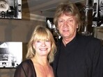 Moody Blues lead singer John Lodge and his wife.(AP)