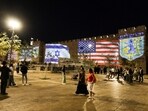 United States and Israel flags are projected on the walls of the Old city of Jerusalem in celebration after Israel and Hamas agreed to the first phase of Donald Trump's plan to end the war in Gaza.