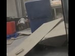 Employees ducked under tables as a 7.5 quake shook Philippines.