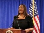 New York Attorney General Letitia James has been indicted on federal bank fraud charges tied to her Virginia property purchase. (Photo by TIMOTHY A. CLARY / AFP)