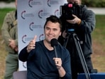 Charlie Kirk was assassinated on September 10, 2025, while speaking at Utah Valley University.(REUTERS)