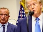 File photo of US  Secretary of Health and Human Services Robert F. Kennedy Jr. and U.S. President Donald Trump. 