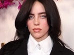 Billie Eilish pulled into crowd by a fan during her concert in Miami.