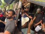 Abhishek Nayar and Rohit Sharma outside Shivaji Park. Abhishek Nayar and Rohit Sharma outside Shivaji Park.