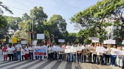 Awareness programme on mental health held on JM Road