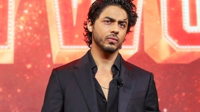 Aryan Khan during the preview launch of his upcoming directorial debut on Netflix, The Ba***ds of Bollywood, in August. (PTI) Aryan Khan during the preview launch of his upcoming directorial debut on Netflix, The Ba***ds of Bollywood, in August. (PTI)