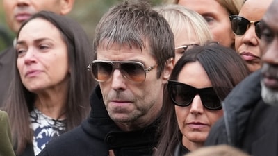 Liam Gallagher attended the funeral at Manchester Cathedral of long-time friend Ricky Hatton. He famously accompanied Hatton on his ring walk in 2008 for his bout against Paulie Malignaggi, as reported by the Daily Mail. (AP Photo/Jon Super) (AP) Liam Gallagher attended the funeral at Manchester Cathedral of long-time friend Ricky Hatton. He famously accompanied Hatton on his ring walk in 2008 for his bout against Paulie Malignaggi, as reported by the Daily Mail. (AP Photo/Jon Super) (AP)