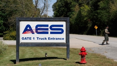 A general view of the road signage at Accurate Energetic Systems on October 10, 2025 in McEwen (Getty Images via AFP) A general view of the road signage at Accurate Energetic Systems on October 10, 2025 in McEwen (Getty Images via AFP)