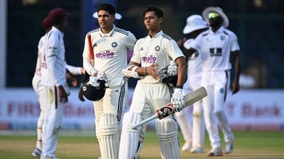 The hosts ended day one on 318-2 after they elected to bat first at Delhi's Arun Jaitley Stadium in a bid to sweep the two-match series. (AFP) The hosts ended day one on 318-2 after they elected to bat first at Delhi's Arun Jaitley Stadium in a bid to sweep the two-match series. (AFP)