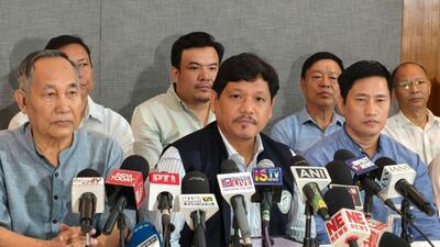 Conrad Sangma said the aim of his visit to Manipur was to engage with various stakeholders Conrad Sangma said the aim of his visit to Manipur was to engage with various stakeholders