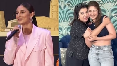 Dhvani Bhanushali reveals truth behind the viral moment with Farah Khan. Dhvani Bhanushali reveals truth behind the viral moment with Farah Khan.