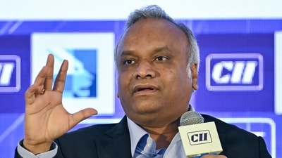 Karnataka's IT minister, Priyank Kharge, speaks during the India Innovation Summit Innoverge in Bengaluru. (AFP) Karnataka's IT minister, Priyank Kharge, speaks during the India Innovation Summit Innoverge in Bengaluru. (AFP)