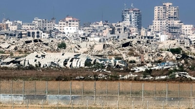 Hamas' exiled Gaza chief Khalil Al-Hayya said he had received guarantees from US and other mediators that the war was over. (AFP) Hamas' exiled Gaza chief Khalil Al-Hayya said he had received guarantees from US and other mediators that the war was over. (AFP)