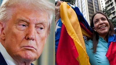 Maria Machado and Donald Trump