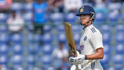 Yashasvi Jaiswal during the first day of the second and final Test match between India and West Indies, at the Arun Jaitley Stadium, in New Delhi (PTI) Yashasvi Jaiswal during the first day of the second and final Test match between India and West Indies, at the Arun Jaitley Stadium, in New Delhi (PTI)