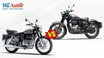 Both motorcycles use the same platform and engine. Both motorcycles use the same platform and engine.