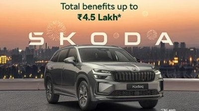 Skoda Kodiaq is available with benefits of up to  ₹4.5 lakh.