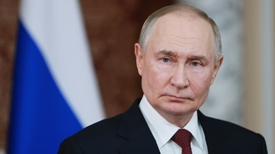 The Kremlin announced the postponement after President Vladimir Putin's call with Iraqi Prime Minister Mohammed Shia Al-Sudani. (AP) The Kremlin announced the postponement after President Vladimir Putin's call with Iraqi Prime Minister Mohammed Shia Al-Sudani. (AP)