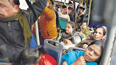 The cards will enable seamless travel across buses, the Metro, and other public transport systems for women. (HT Archive) The cards will enable seamless travel across buses, the Metro, and other public transport systems for women. (HT Archive)