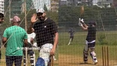 Rohit Sharma is leaving no stone unturned ahead of the Australia ODIs. (Screengrabs - X) Rohit Sharma is leaving no stone unturned ahead of the Australia ODIs. (Screengrabs - X)
