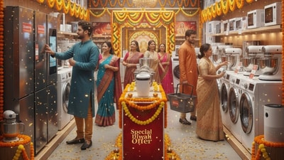 Get the best festive season deals on top home appliances during the Amazon Diwali Sale 2025. (AI)