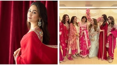 Mira Rajput celebrated Karwa Chauth with other Bollywood wives. Mira Rajput celebrated Karwa Chauth with other Bollywood wives.