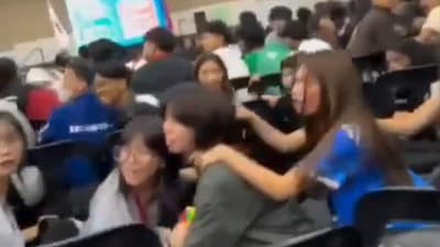 Screengrab of the video shared on social media. Screengrab of the video shared on social media.