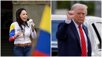 Even though Trump has not yet publicly reacted to the peace prize announcement, he did share the winner María Corina Machado’s post on social media, in which she dedicated the award to the US President. (Reuters) Even though Trump has not yet publicly reacted to the peace prize announcement, he did share the winner María Corina Machado’s post on social media, in which she dedicated the award to the US President. (Reuters)
