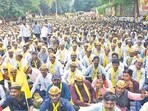 OBCs hold huge rally in Nagpur against GR granting Kunbi status to Marathas OBCs hold huge rally in Nagpur against GR granting Kunbi status to Marathas
