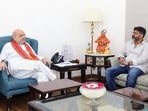 File photo of actor and Singer Pawan Singh with home minister and senior BJP leader Amit Shah in New Delhi. File photo of actor and Singer Pawan Singh with home minister and senior BJP leader Amit Shah in New Delhi.