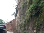 At least 12 people were injured, three of them critically, when a light motor vehicle was hit by a landslide at Sigdi Balana area of Kishtwar district on Saturday morning. (ANI Video Grab)