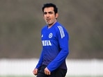 Gautam Gambhir looks on during a practice session at the International Cricket Council (ICC) Academy. Gautam Gambhir looks on during a practice session at the International Cricket Council (ICC) Academy.