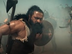 Kantara Chapter 1 box office collection day 10: Rishab Shetty's still as a warrior from the film.